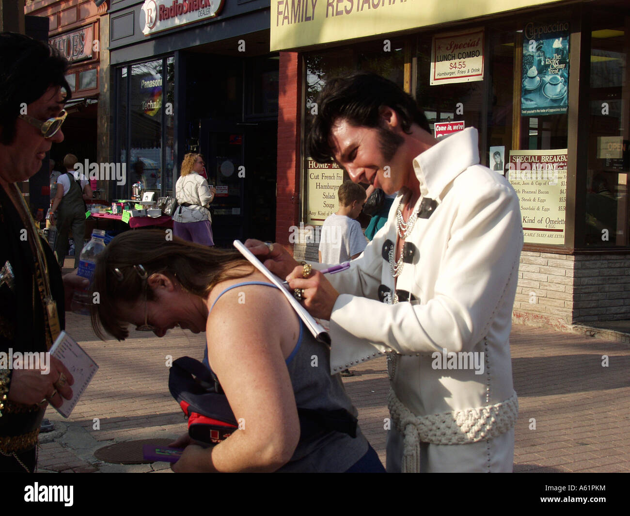 Elvis Presley impersonator festival in Collingwood Ontario Canada Foto Stock