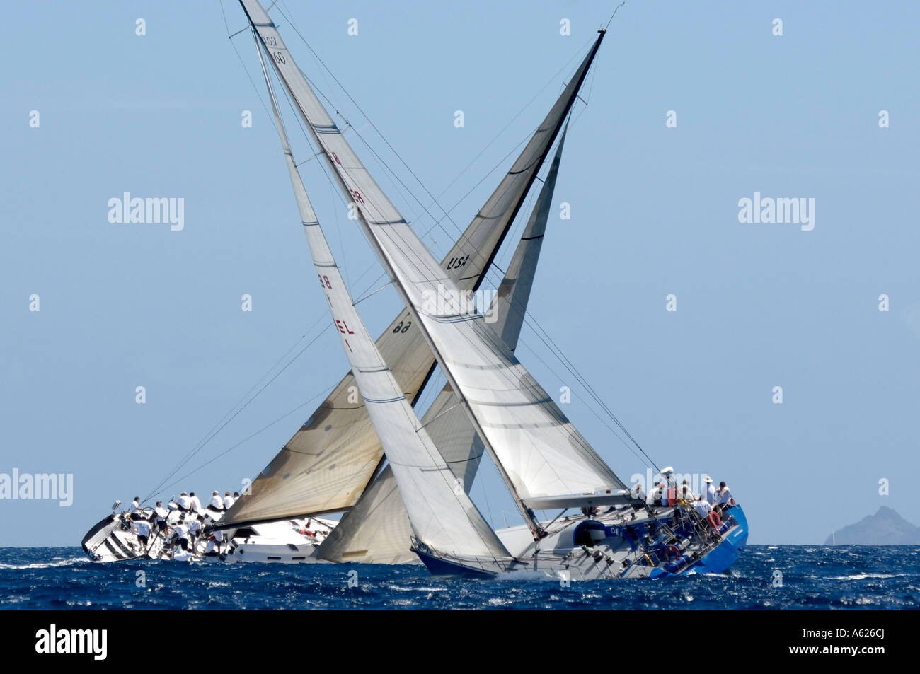 St Maarten Heineken regata di puntatura a croce Foto Stock