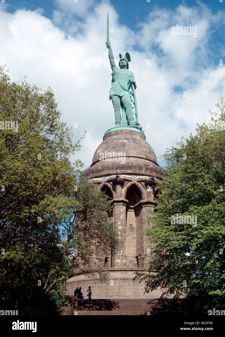 Detmold, Hermannsdenkmal Erbaut, 1838-1875, E. Bandel Foto Stock