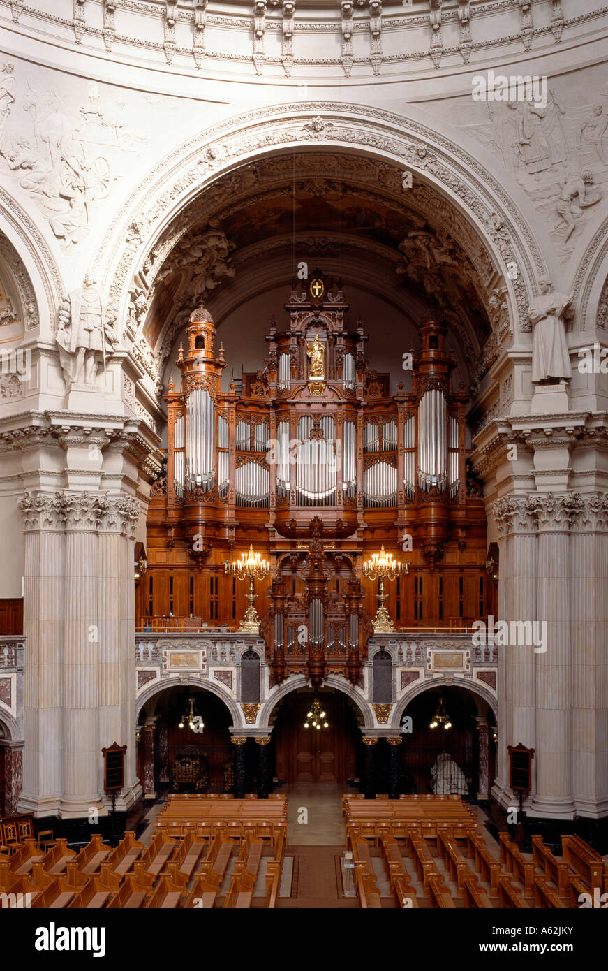 Berlino, Dom Orgel von Wilhelm Sauer Foto Stock