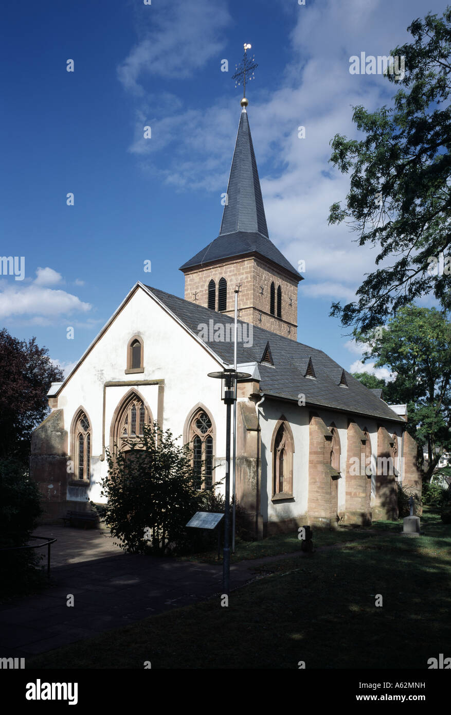 Püttlingen, Ortsteil Kölln, San Martino, Evangelische Chiesa Martinskirche, Blick von Südwesten Foto Stock