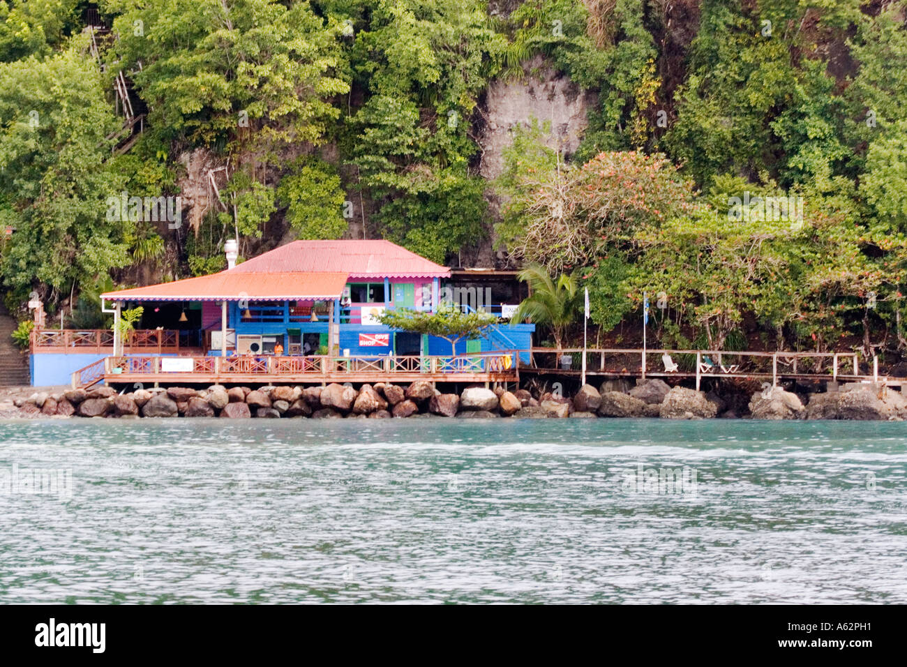 I subacquei isola Anse Cochon St Lucia Foto Stock