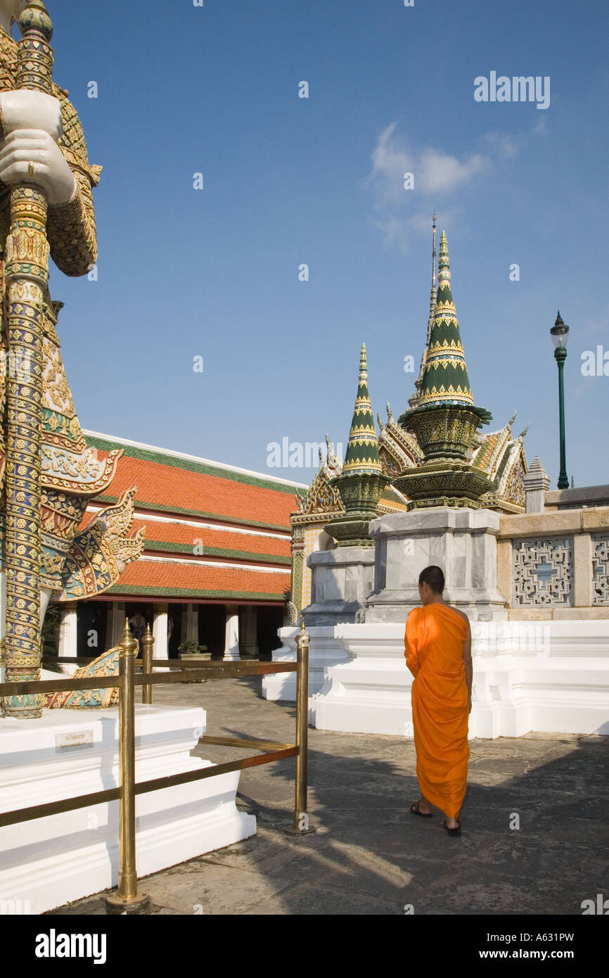 Monaco in Grand Palace a Bangkok in Tailandia Foto Stock