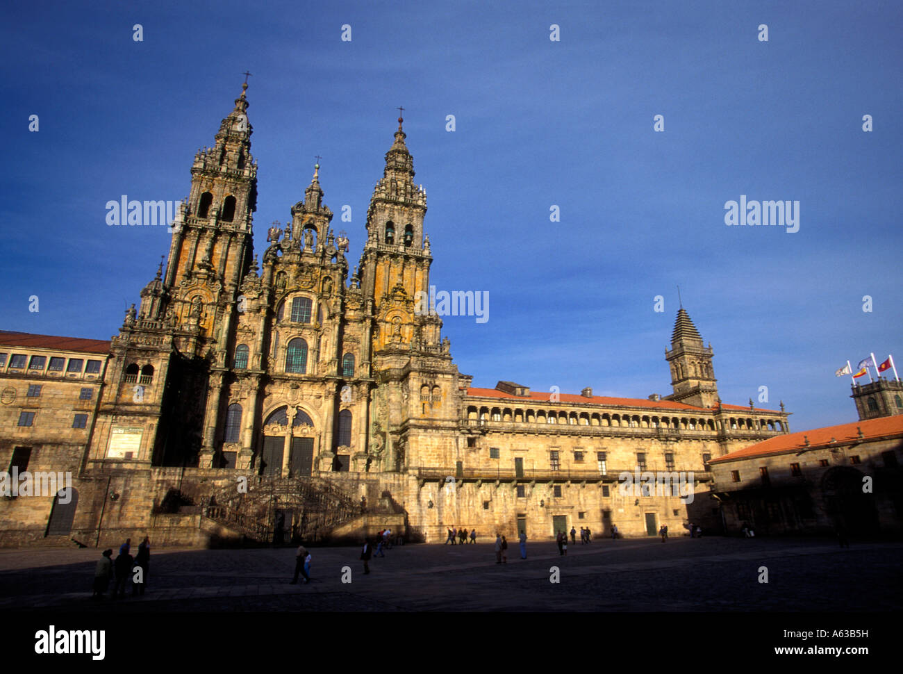 Cattedrale di Santiago de Compostela, La Coruna Provincia, Spagna, Europa Foto Stock