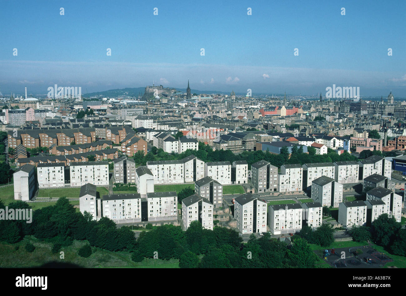 Il Castello di Edimburgo, Scozia Foto Stock