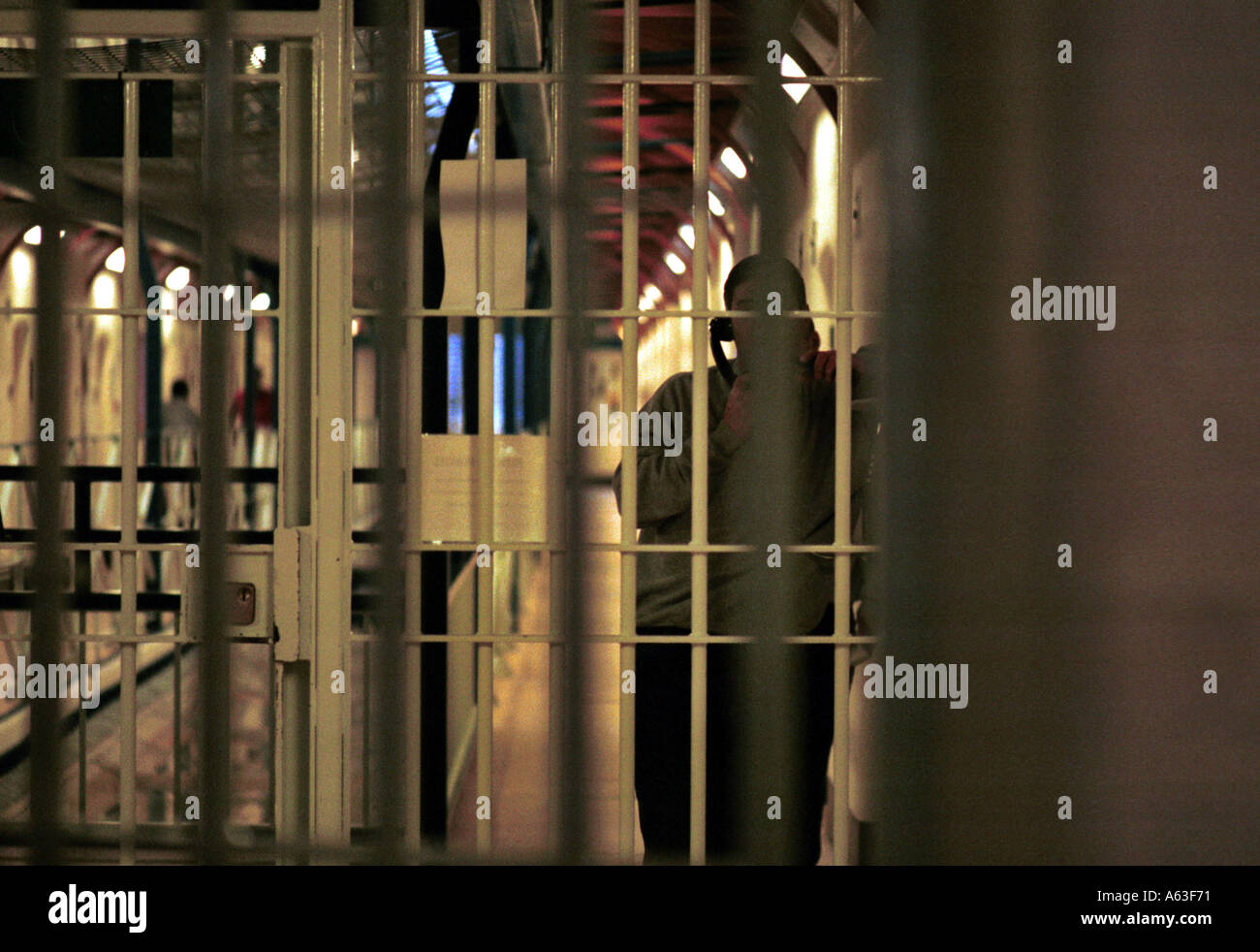 Carcere a Wandsworth, Londra, Inghilterra. Fotografie scattate in una stampa controllata visita nel 1999 per mostrare un pulito carcere Vittoriano. Foto Stock