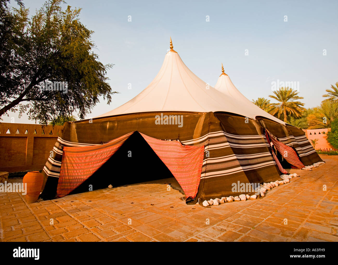 Corte Crand tenda presso il Museo del Palazzo, Al-Ain, UAE (Al Ain) Foto Stock