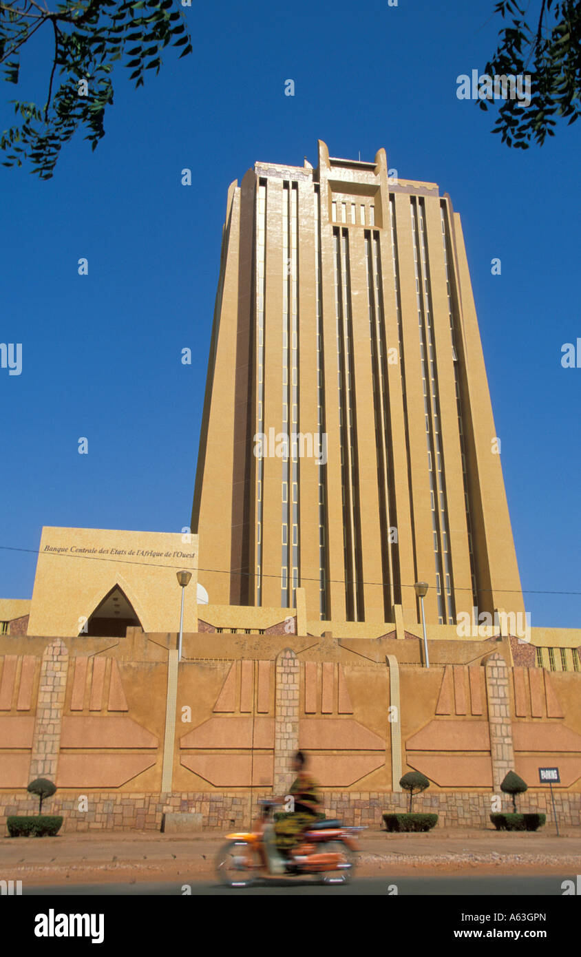 La Banque Centrale des Etates de L'Afrique de l'Ouest, Bamako, in Mali Foto Stock