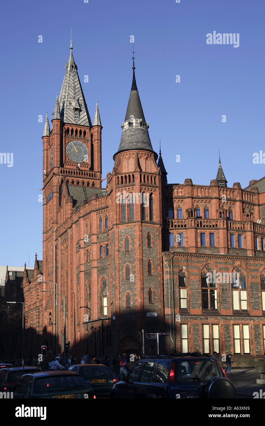L'Università di Victoria Liverpools edificio sulla strada Brownlow Liverpool Regno Unito da Alfred Waterhouse 1889 92 Foto Stock