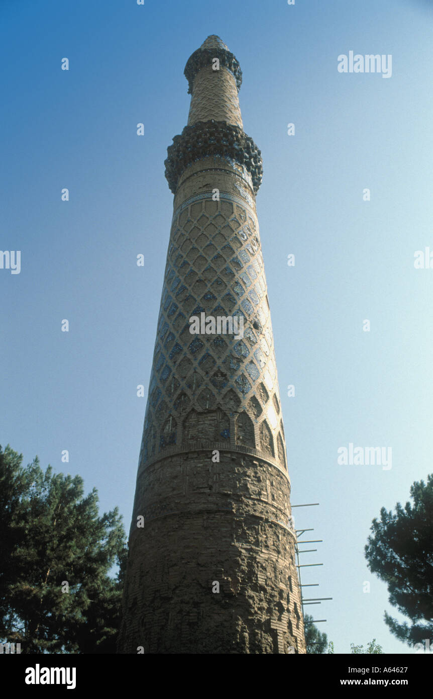 15 secolo minareto vicino a Herat Foto Stock