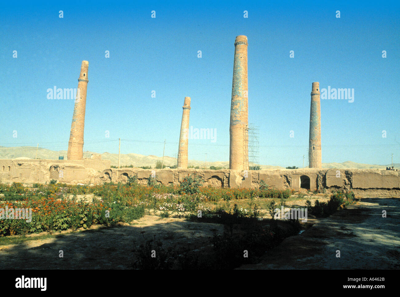 15 secolo minareti vicino a Herat Foto Stock