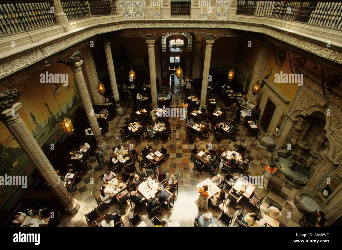 Mexico D.F. Mexiko City Casa de ristorante Azulejos Sanborns Foto Stock