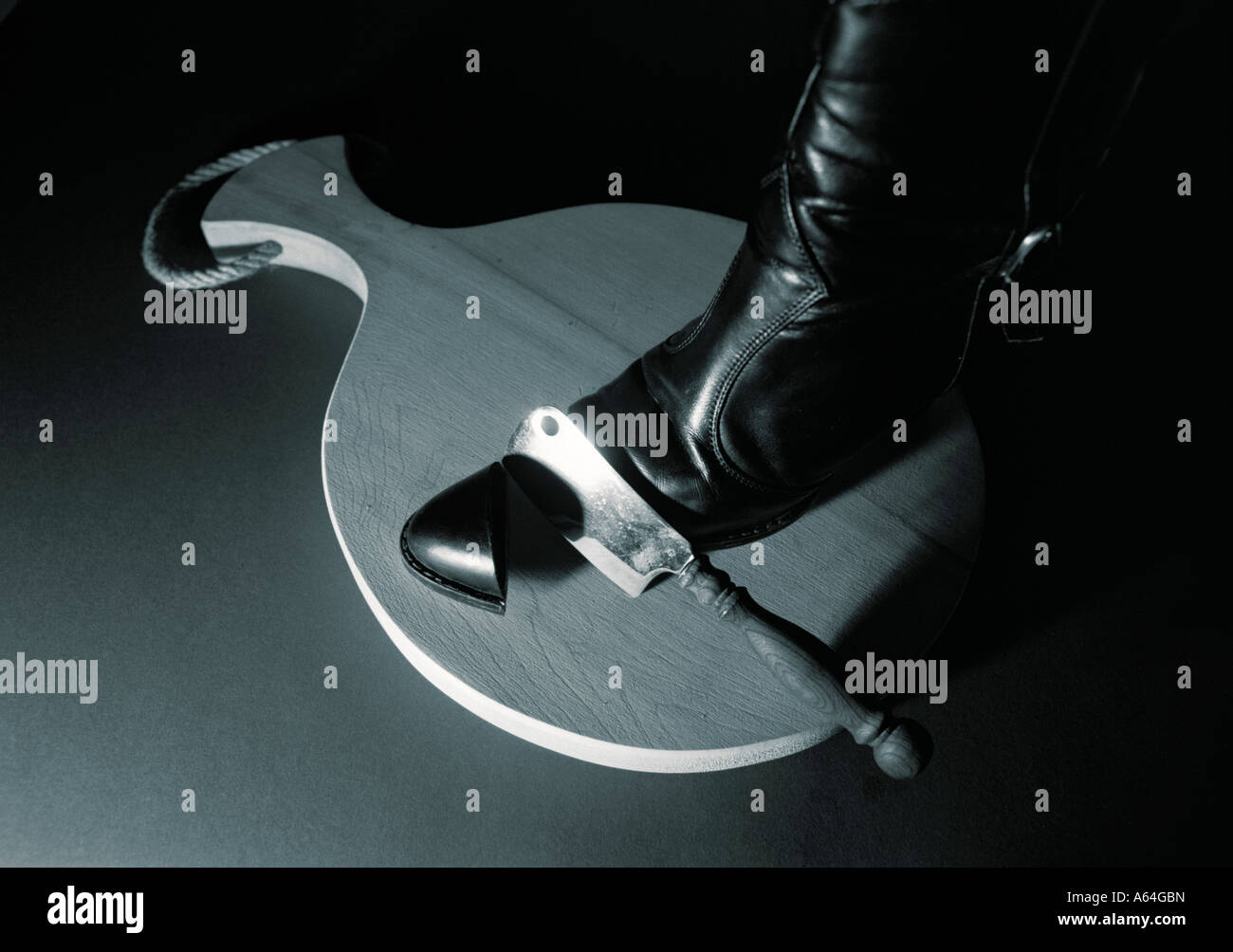 Simbolismo dei piedi maleodoranti Foto Stock