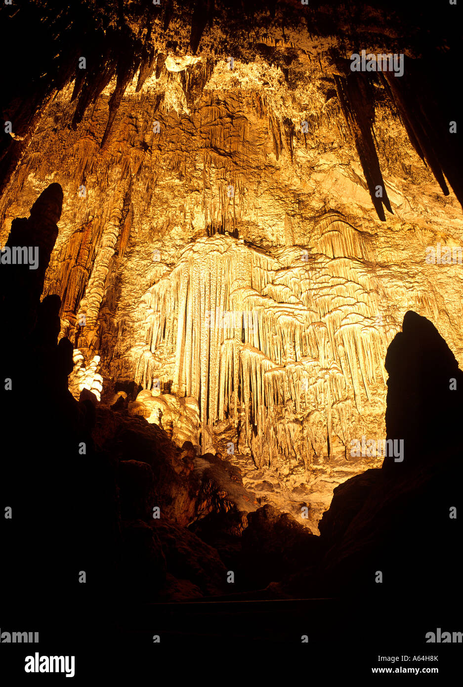 Grotta cueva de arta isola di Maiorca Isole Baleari Spagna Foto Stock