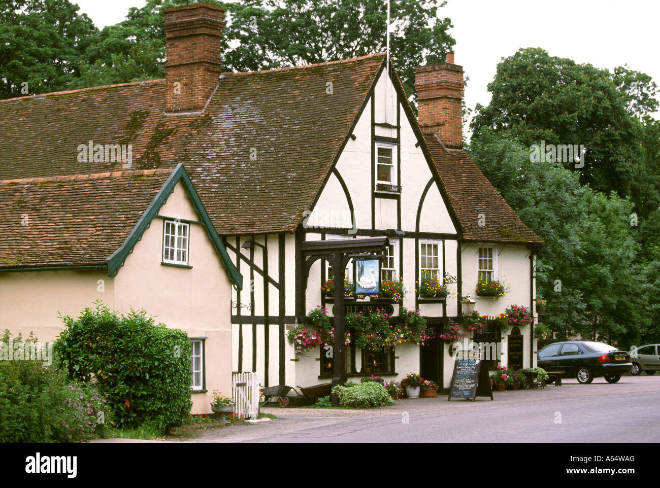 Regno Unito Inghilterra Essex Constable Country Stratford St Mary Swan Inn Foto Stock