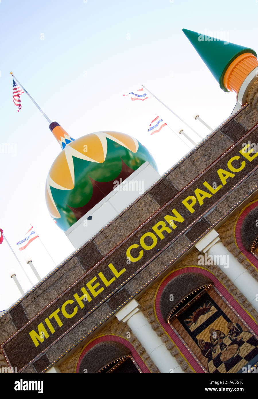 Mitchell Corn Palace Convention Center South Dakota USA Foto Stock