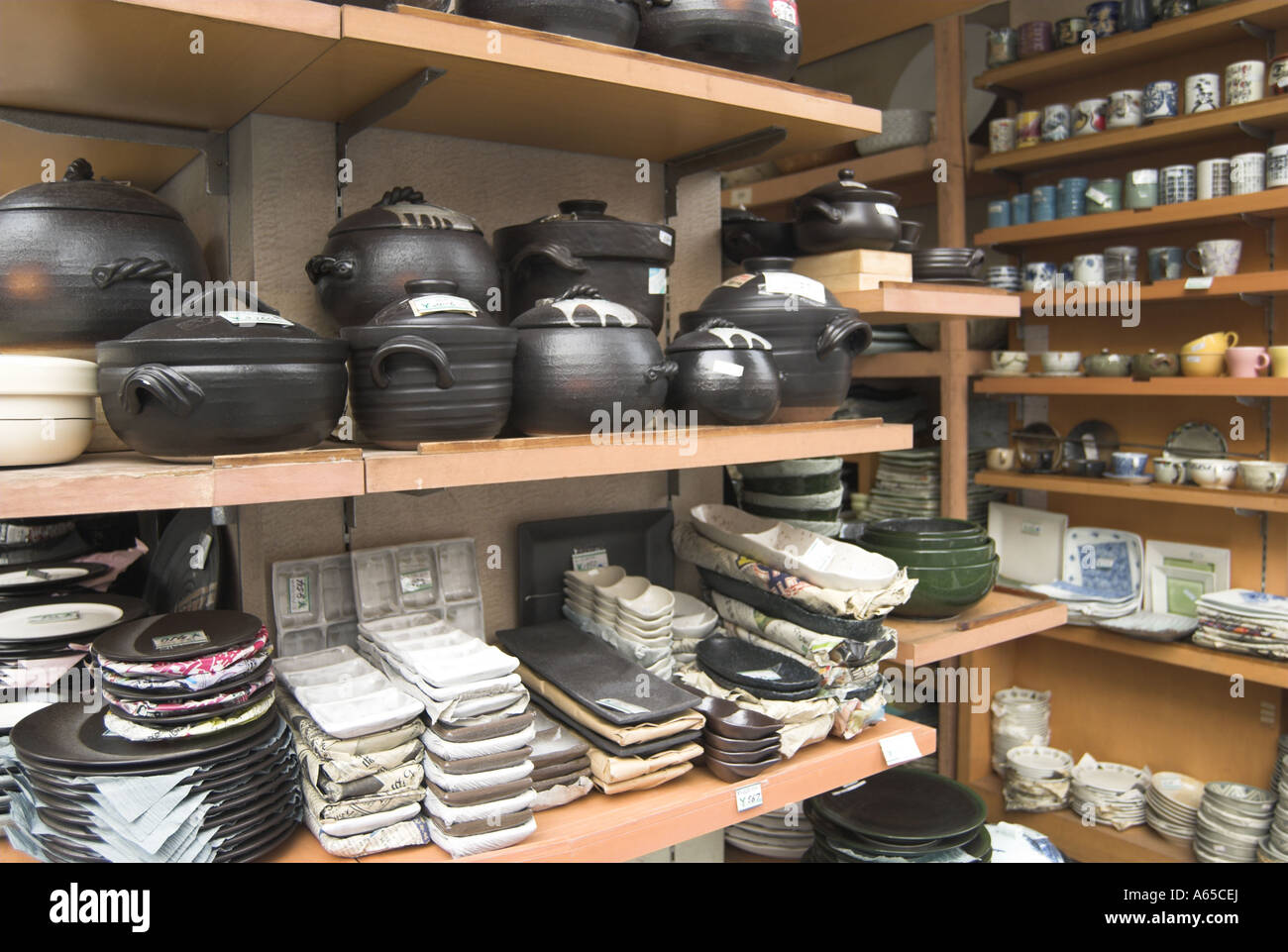 Shop Kappabashi Dori Asakusa Tokyo Giappone Foto Stock