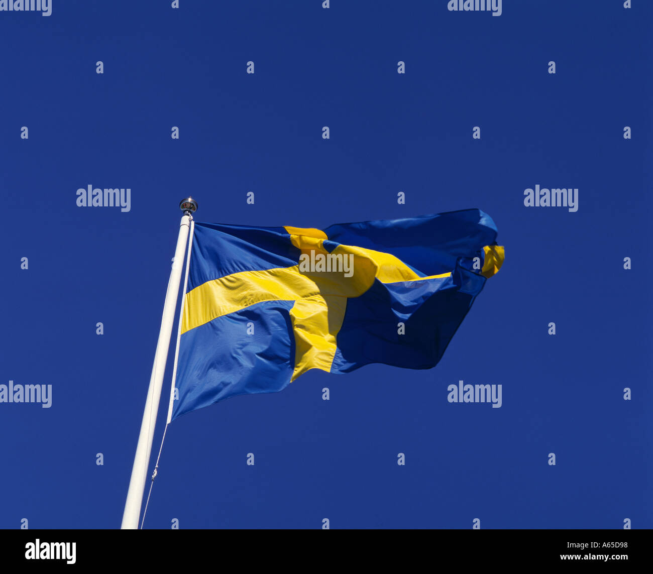 Bandiera svedese Foto Stock