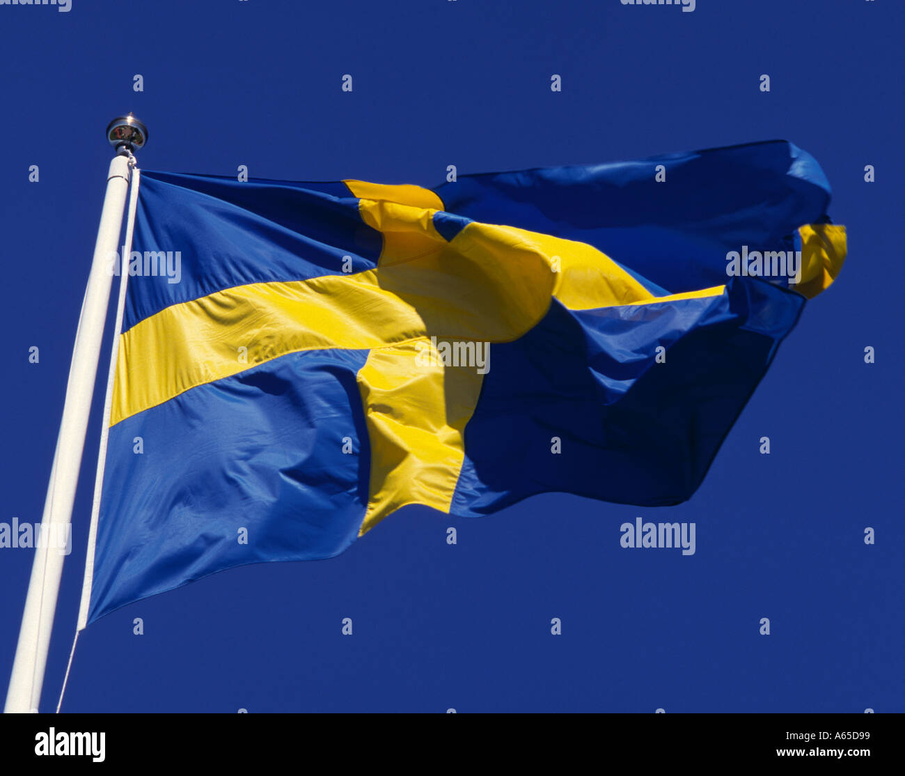 Bandiera svedese Foto Stock