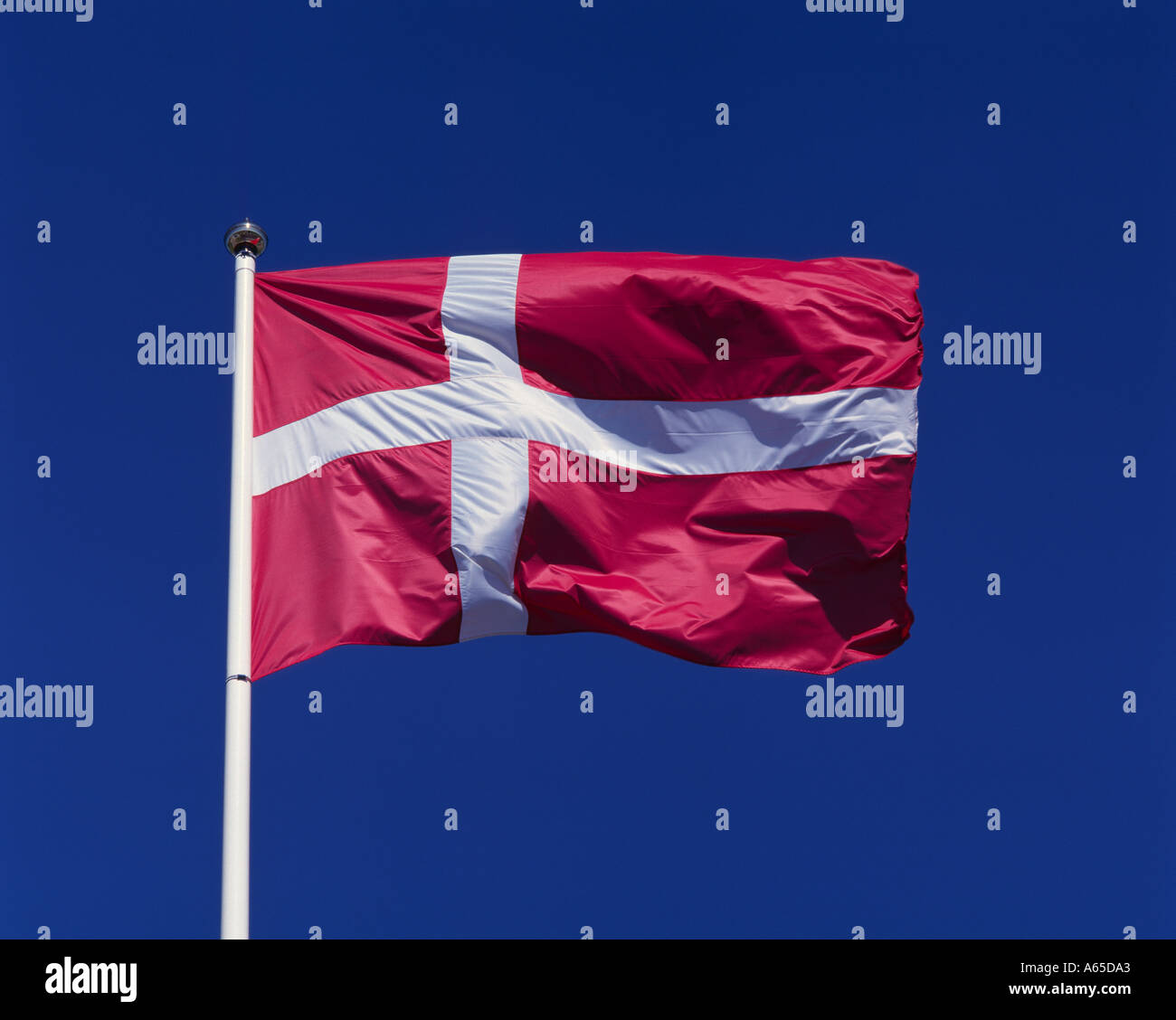 Bandiera danese, Danimarca Foto Stock