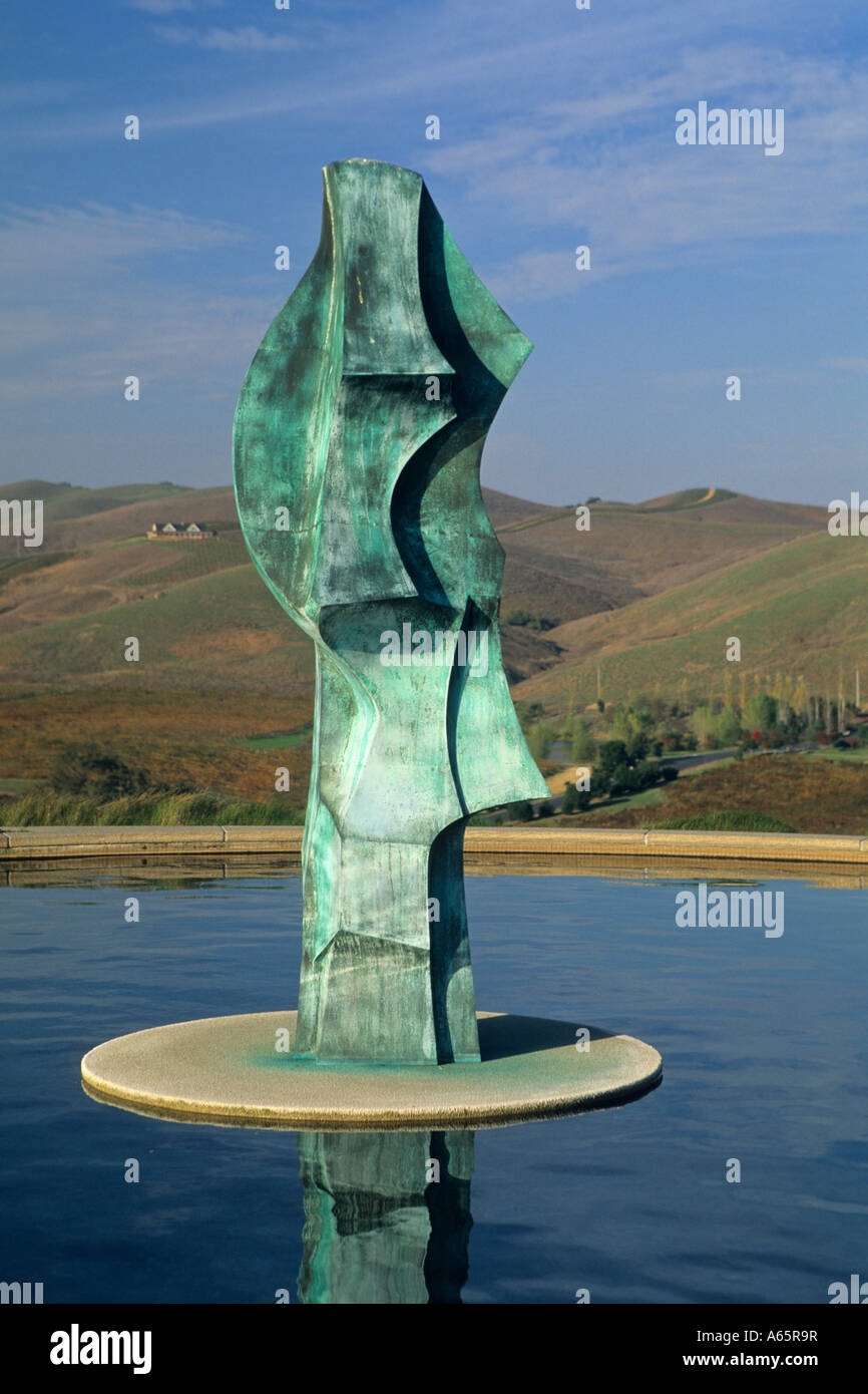 Fontana Arte in Artesa Winery regione di Carneros Napa County in California Foto Stock