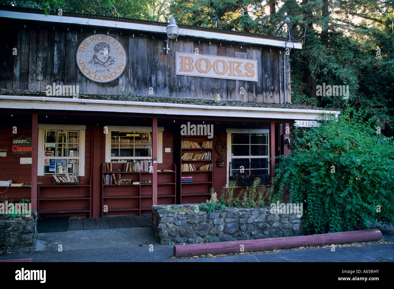 Jack London Bookstore Glen Ellen Sonoma Valley Sonoma County in California Foto Stock