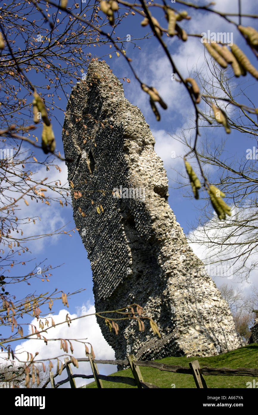 Il Castello di Bramber rovina, West Sussex Foto Stock