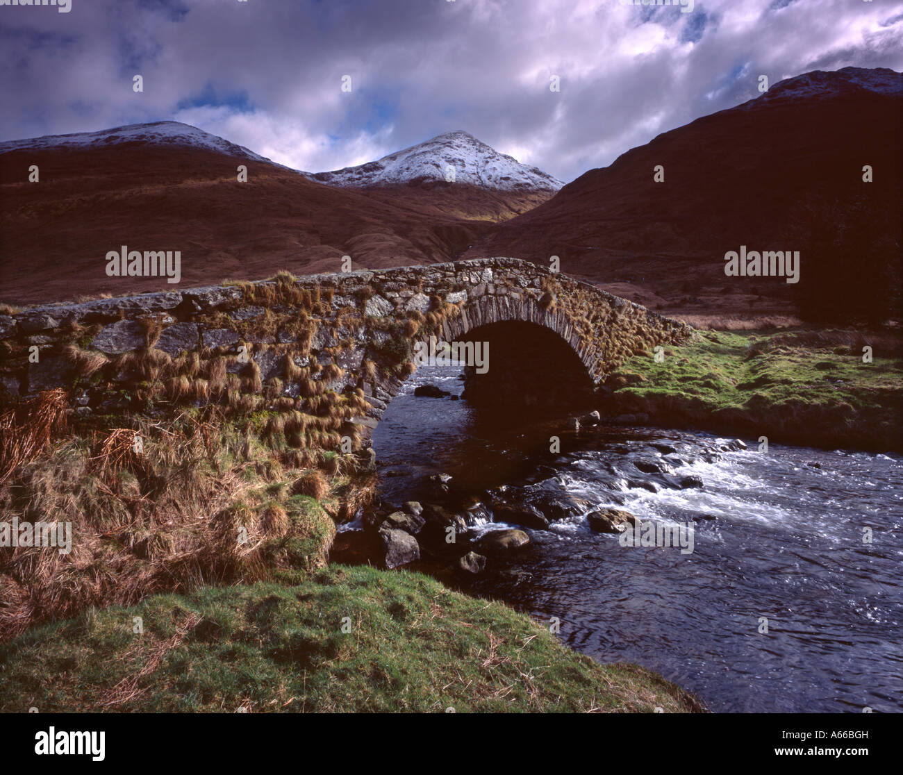 Beinn Ime da Butterbridge, di riposo e di essere grati. Foto Stock