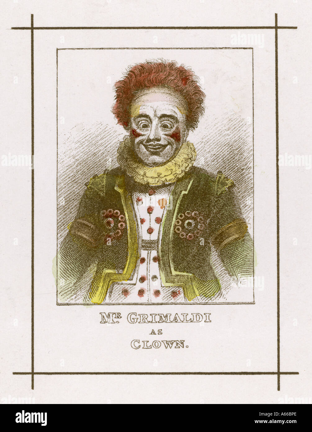 Giuseppe Grimaldi Clown Foto Stock
