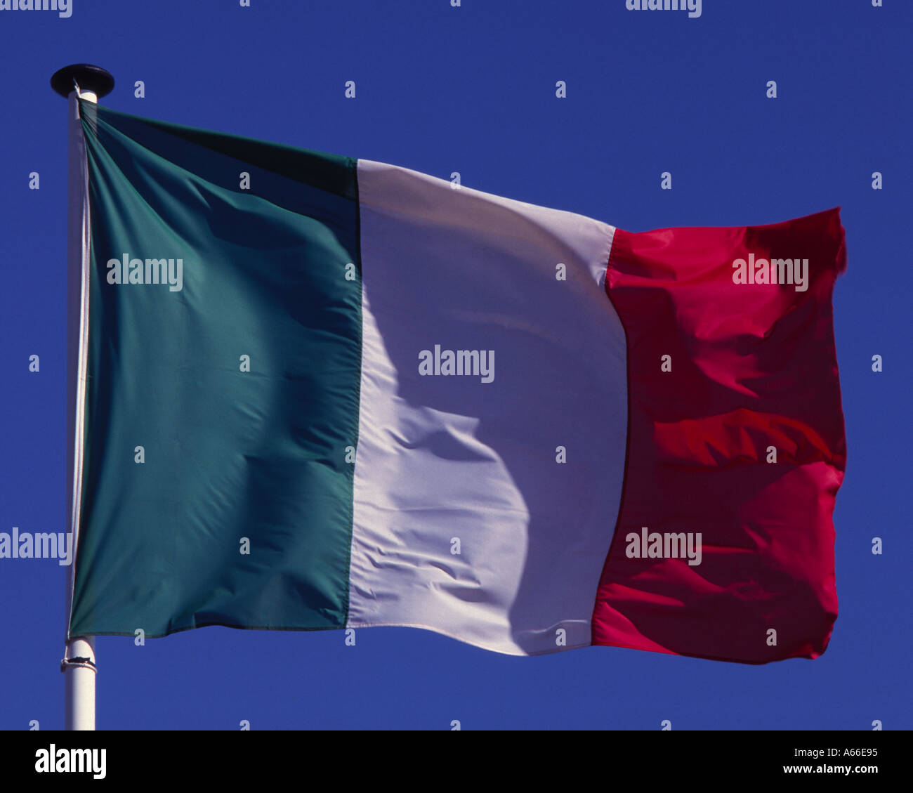 Bandiera Italiana, Italia Foto Stock