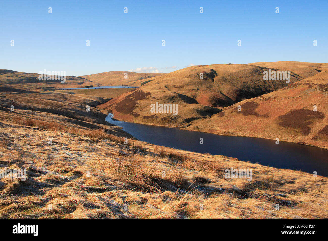 Glendevon serbatoi in le Ochil Hills Perthshire Scozia Scotland Foto Stock