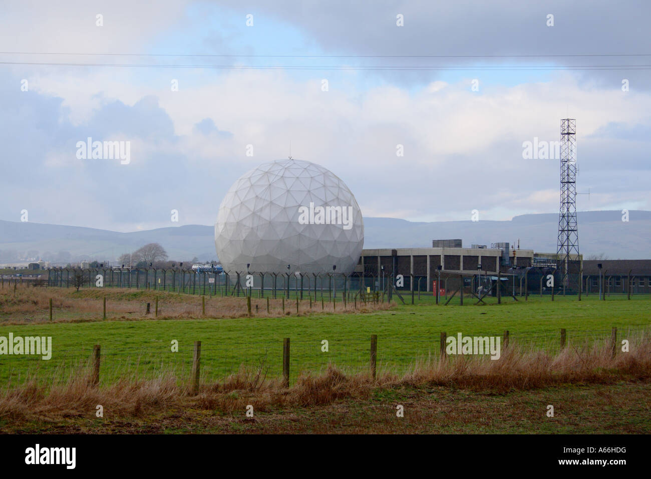 Comunicazioni bianco Duomo vicino a Kinross Perthshire Scozia Scotland Foto Stock