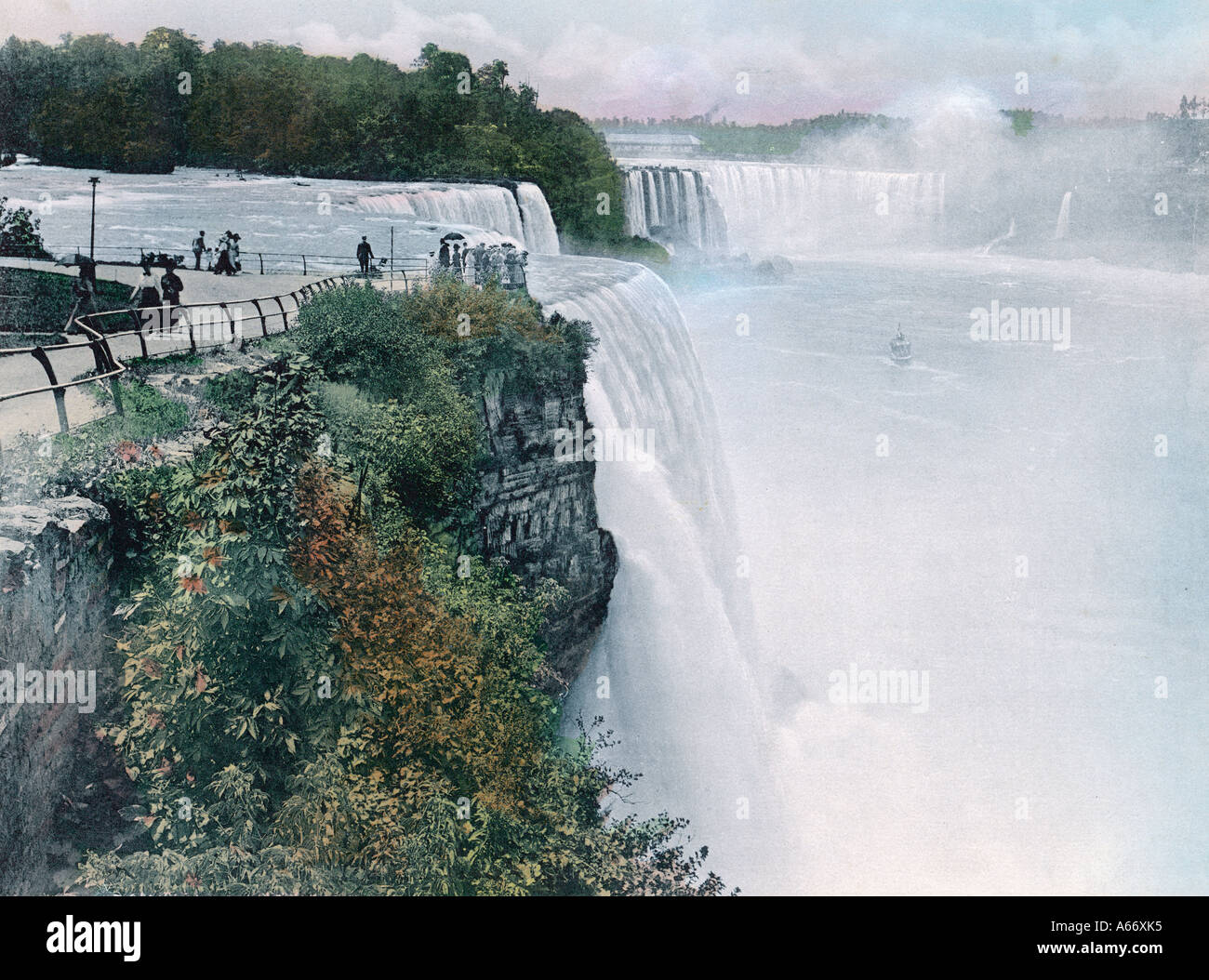 Cascate del Niagara Falls entrambi Foto Stock