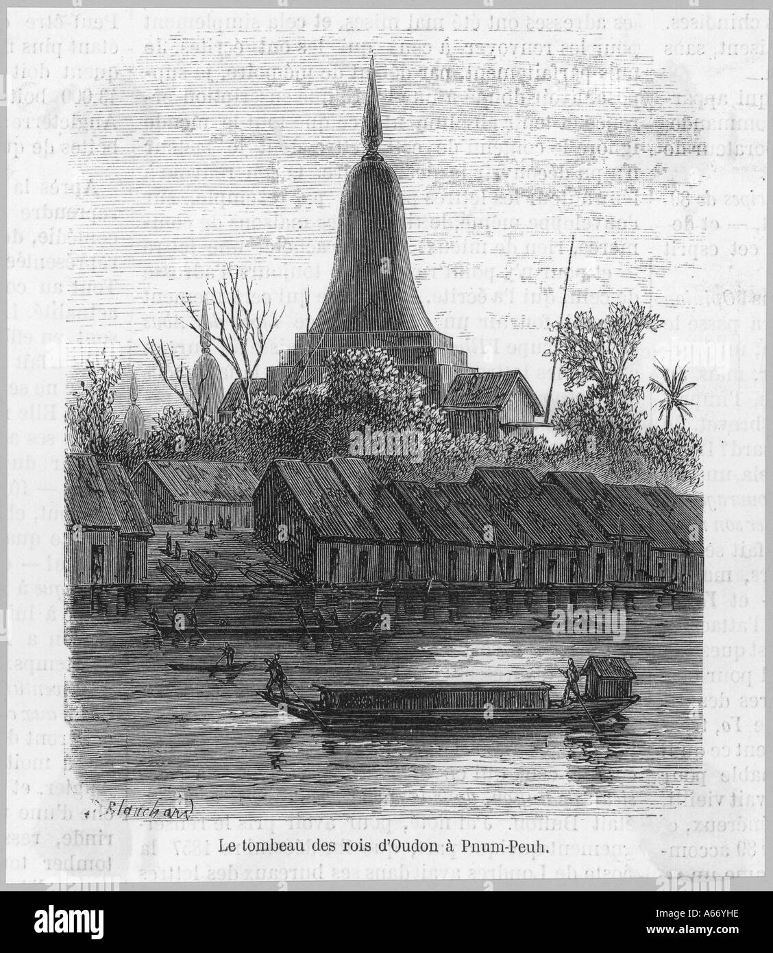 Cambogia Phnom Penh 1867 Foto Stock