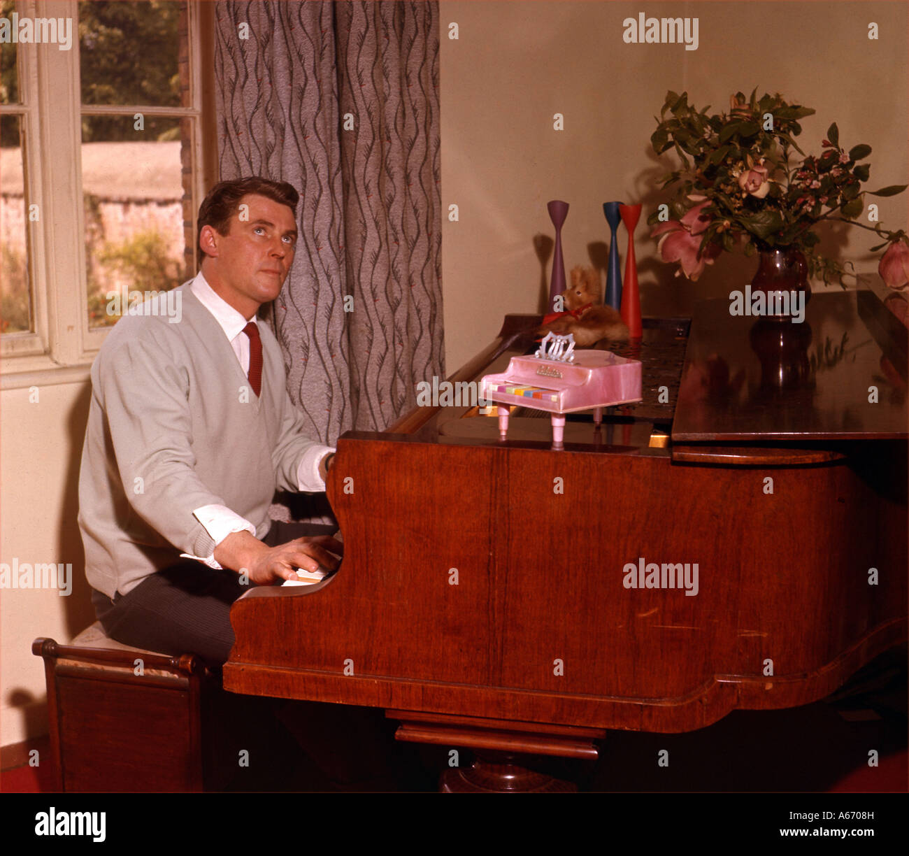 RUSS CONWAY UK pianista popolari circa 1960 Foto Stock