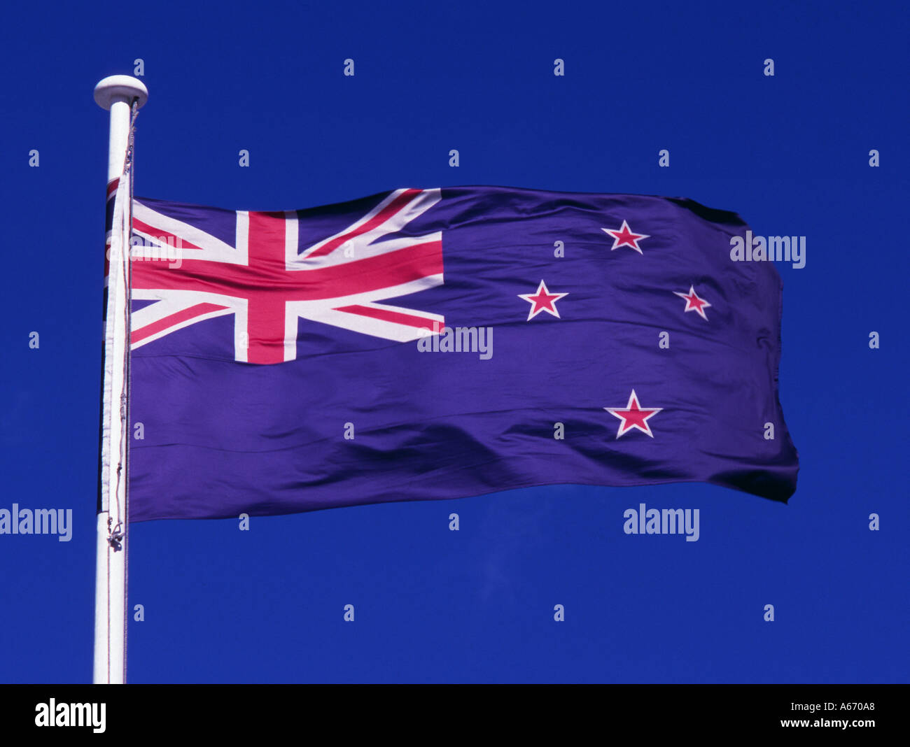 Bandiera della Nuova Zelanda Foto Stock