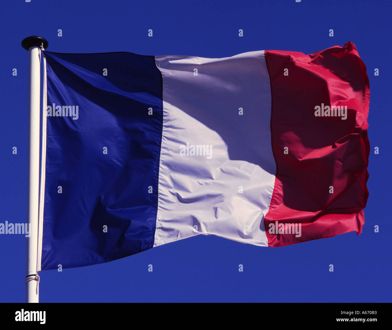 Bandiera francese, Francia Foto Stock