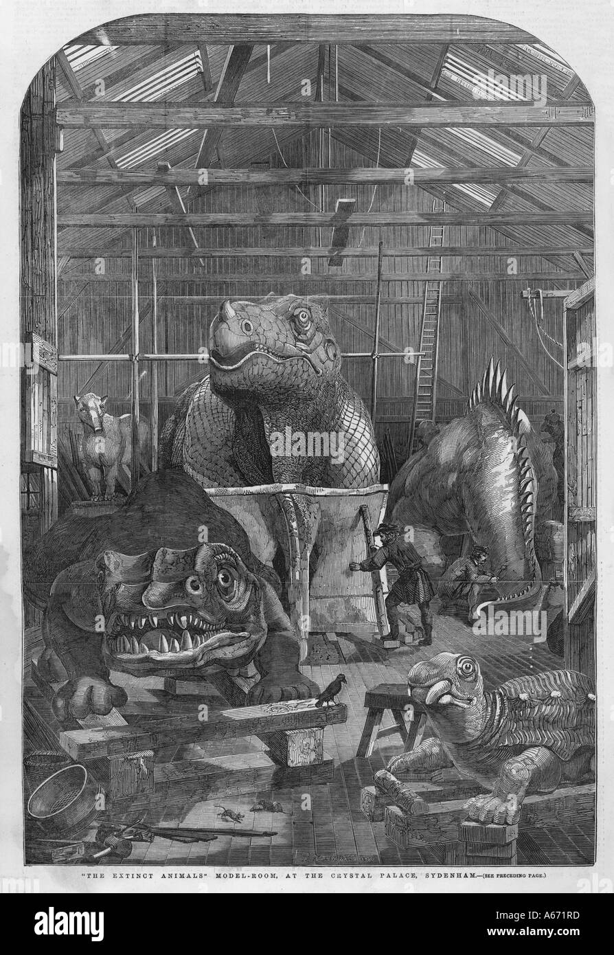 Scolpire gli animali Foto Stock