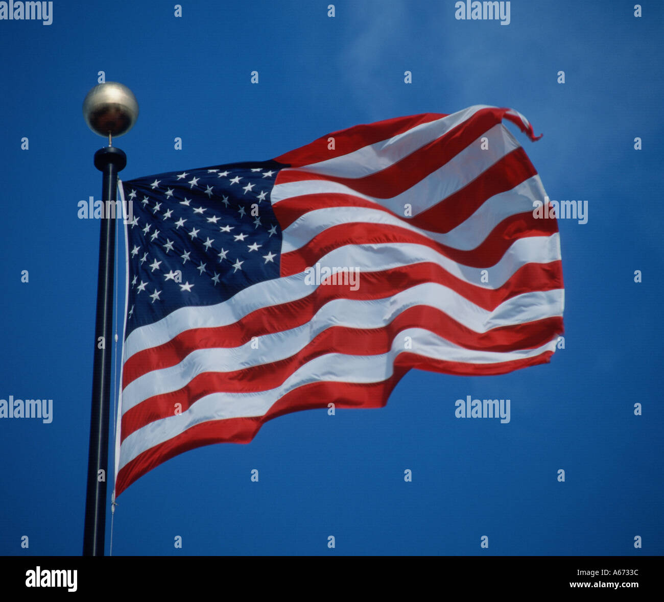 Bandiera americana negli Stati Uniti d'America Foto Stock