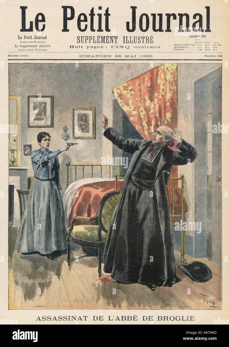 Omicidio religiosi 1895 Foto Stock