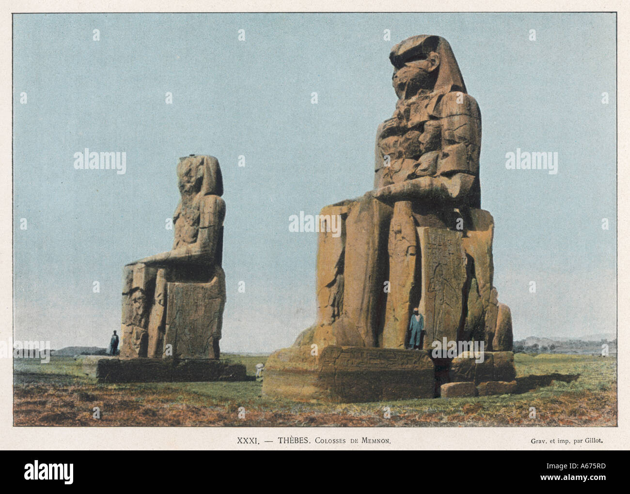 Memnone Colossi Egitto Foto Stock