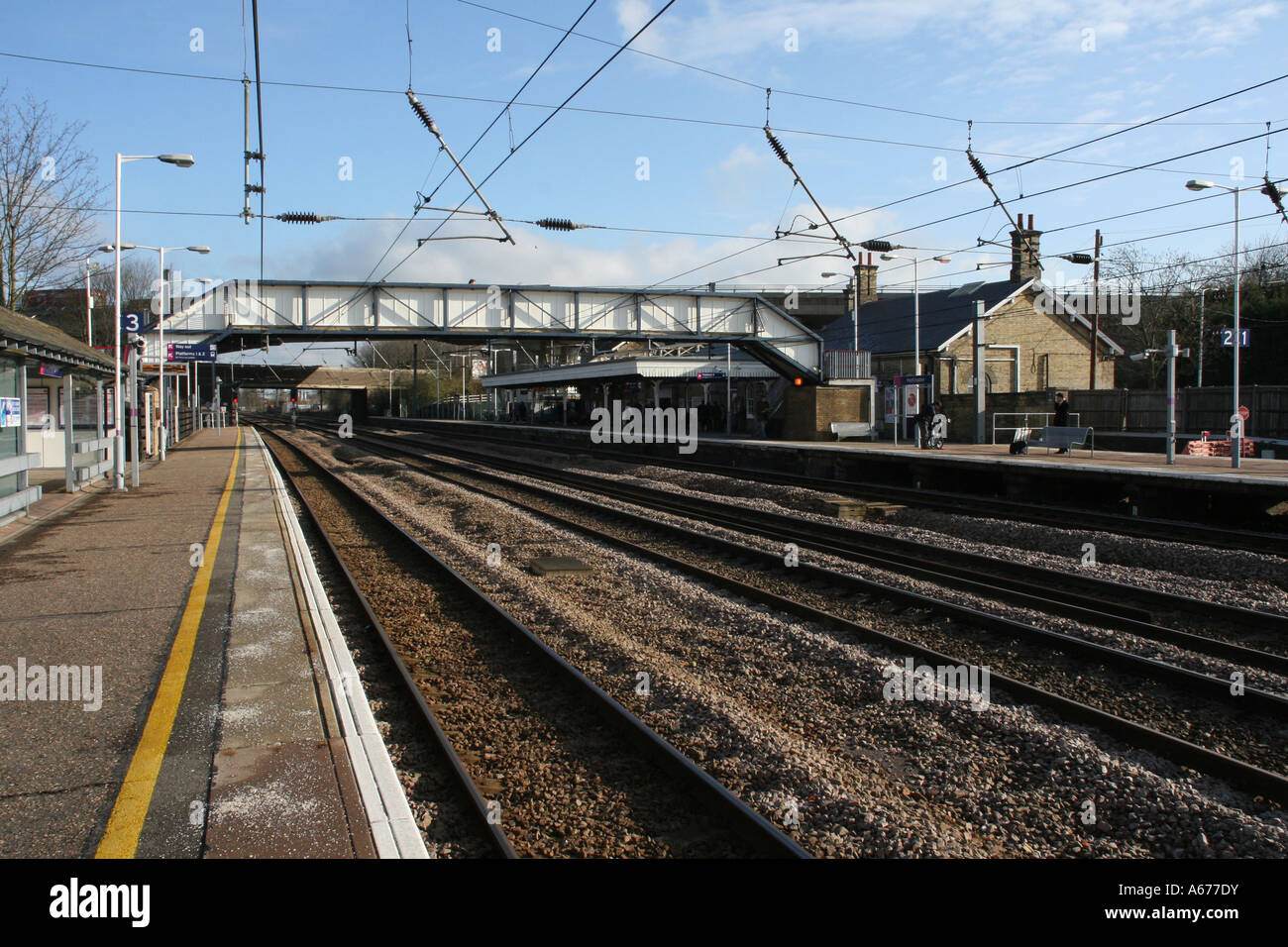 Stazione di Huntingdon Gran Bretagna Foto Stock