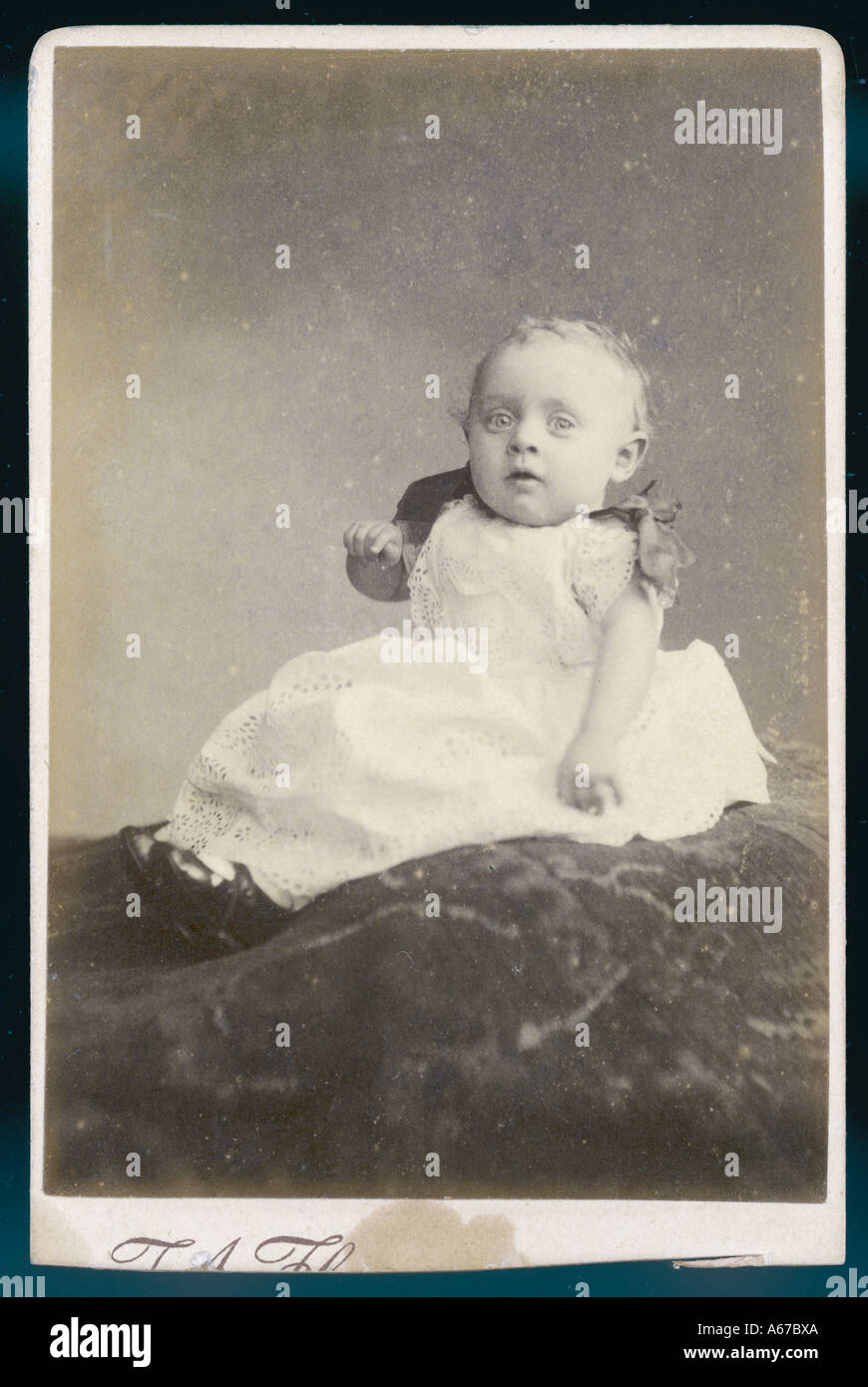 Costume Baby 1870s Foto Stock