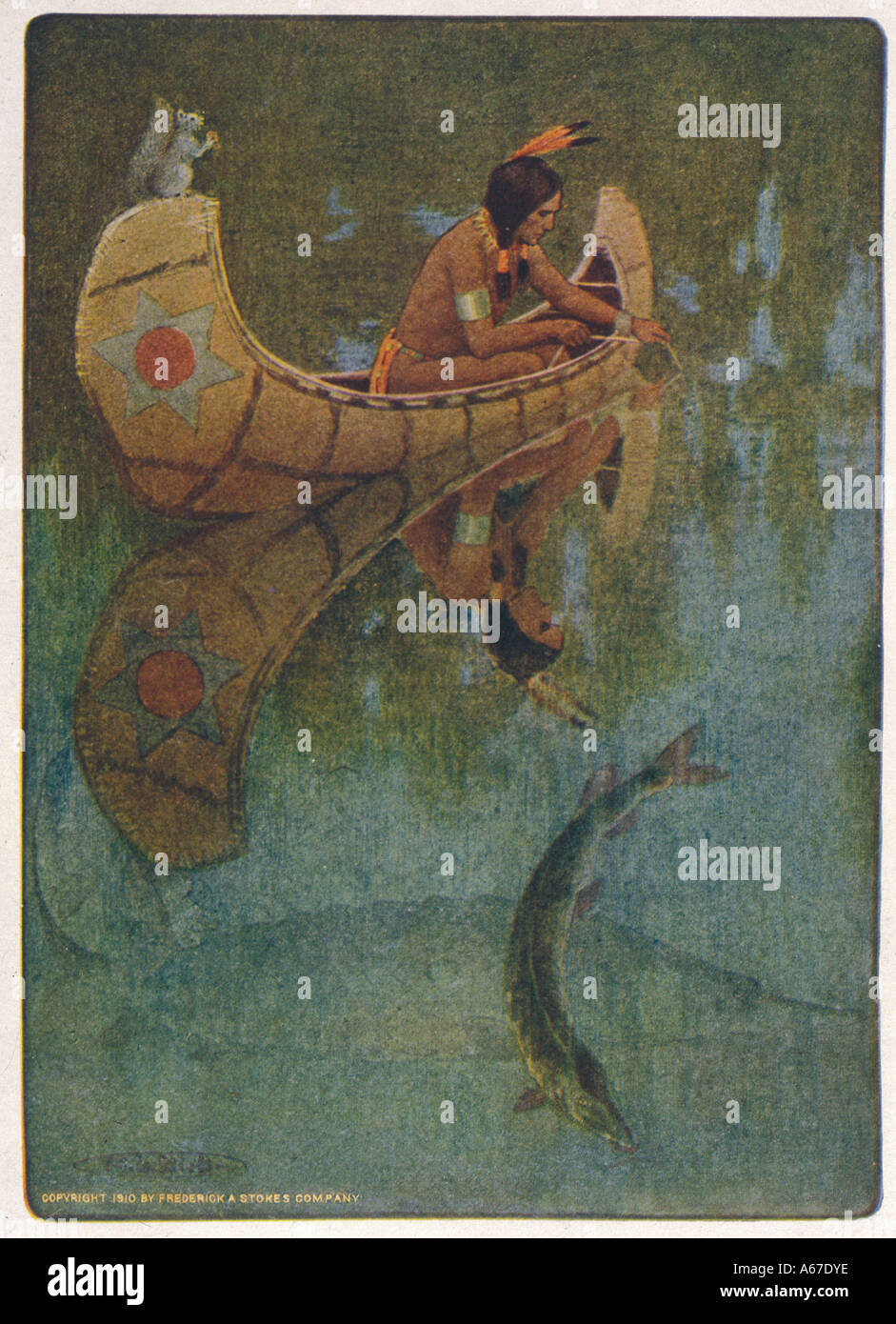 Hiawatha Kayak da pesca Foto Stock