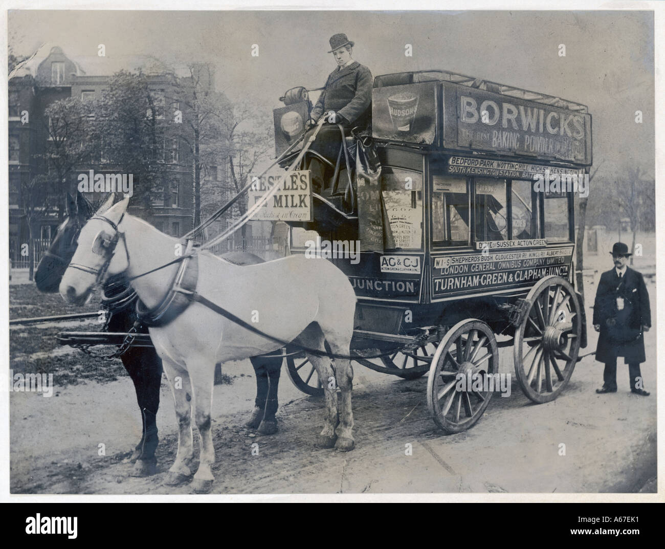Bus di cavallo di Londra Foto Stock