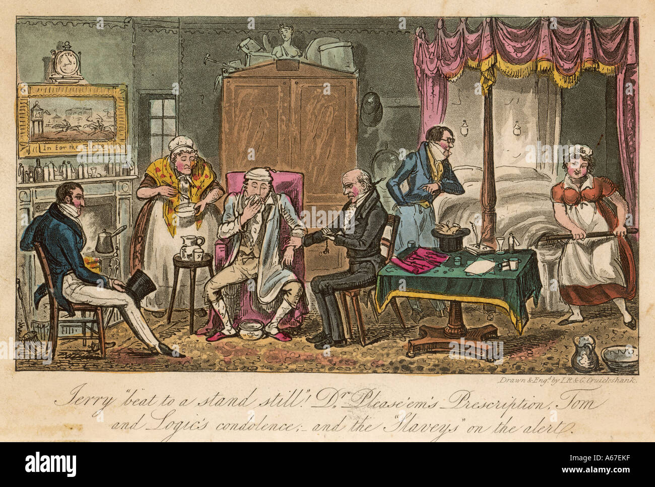 Egan vita a Londra 1820 Foto Stock