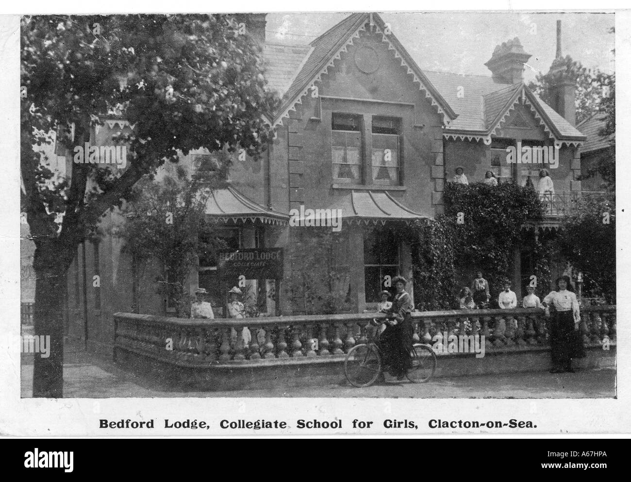 Bedford Lodge scuola Foto Stock