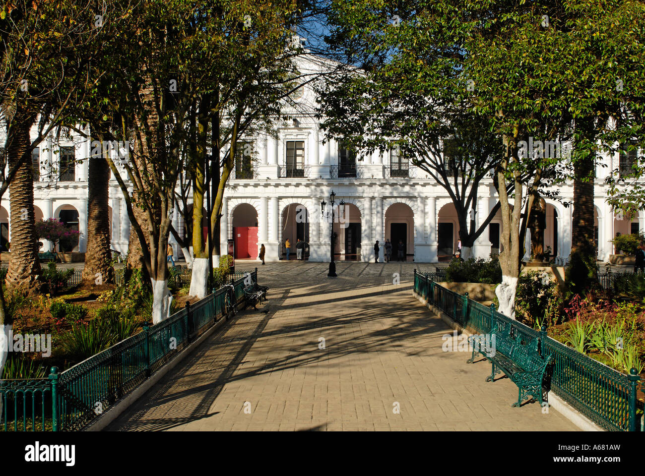 Palacio Municipal, palazzo municipale di San Cristobal de las Casas, Chiapas, Messico Foto Stock
