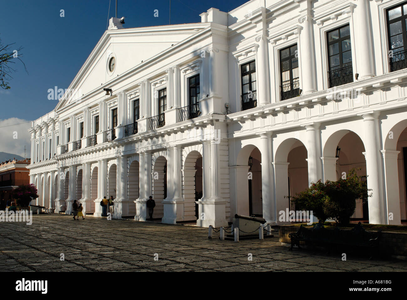 Palacio Municipal, palazzo municipale di San Cristobal de las Casas, Chiapas, Messico Foto Stock