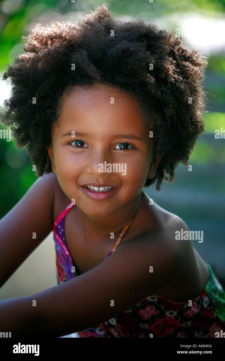 Giovani afro american girl Foto Stock